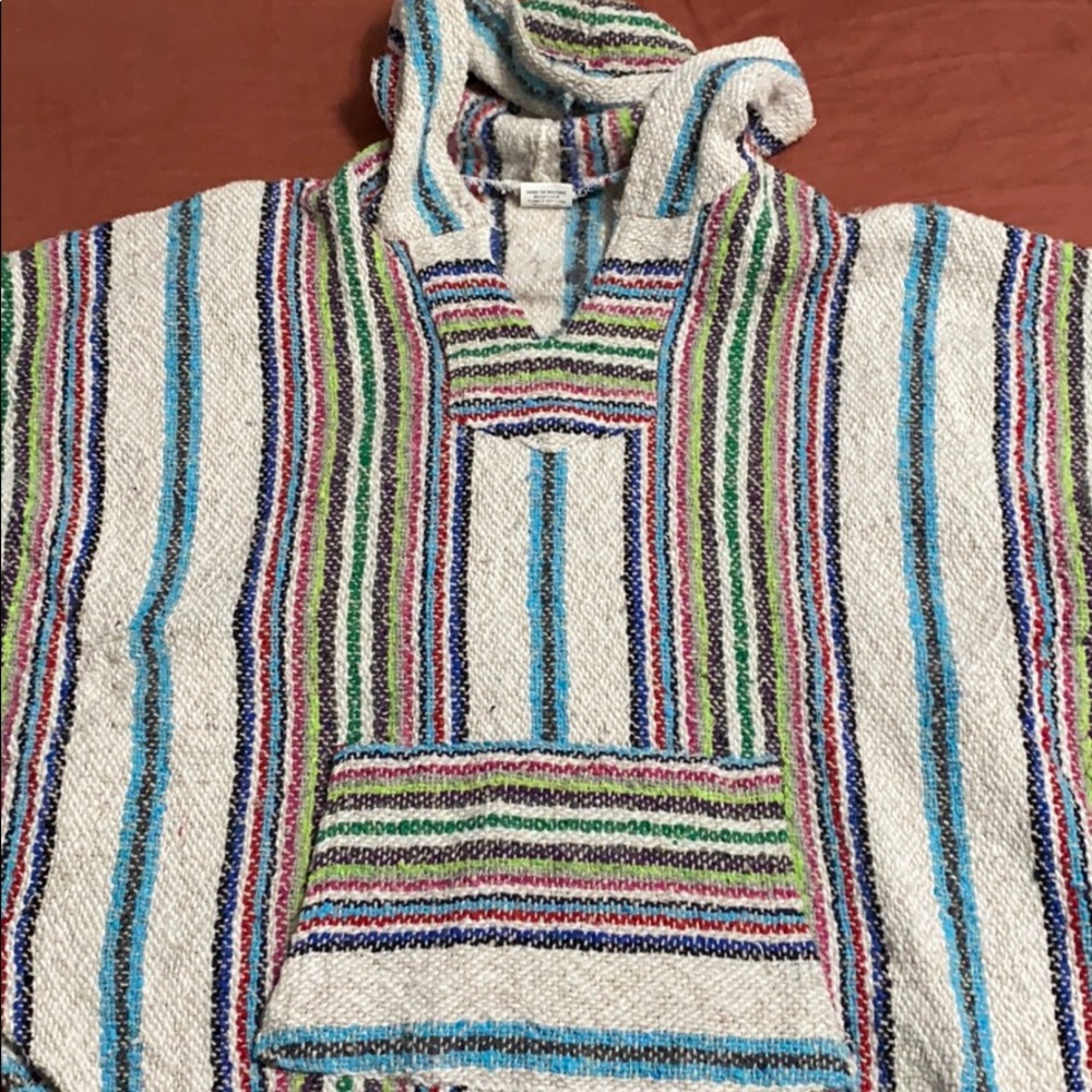pancho shirt with hood COLORFUL!